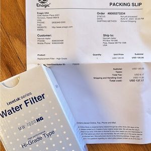 Leveluk series water filter